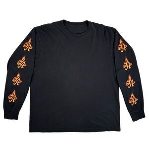 Hot Rod LA Flames Long Sleeve T-Shirt Size Large